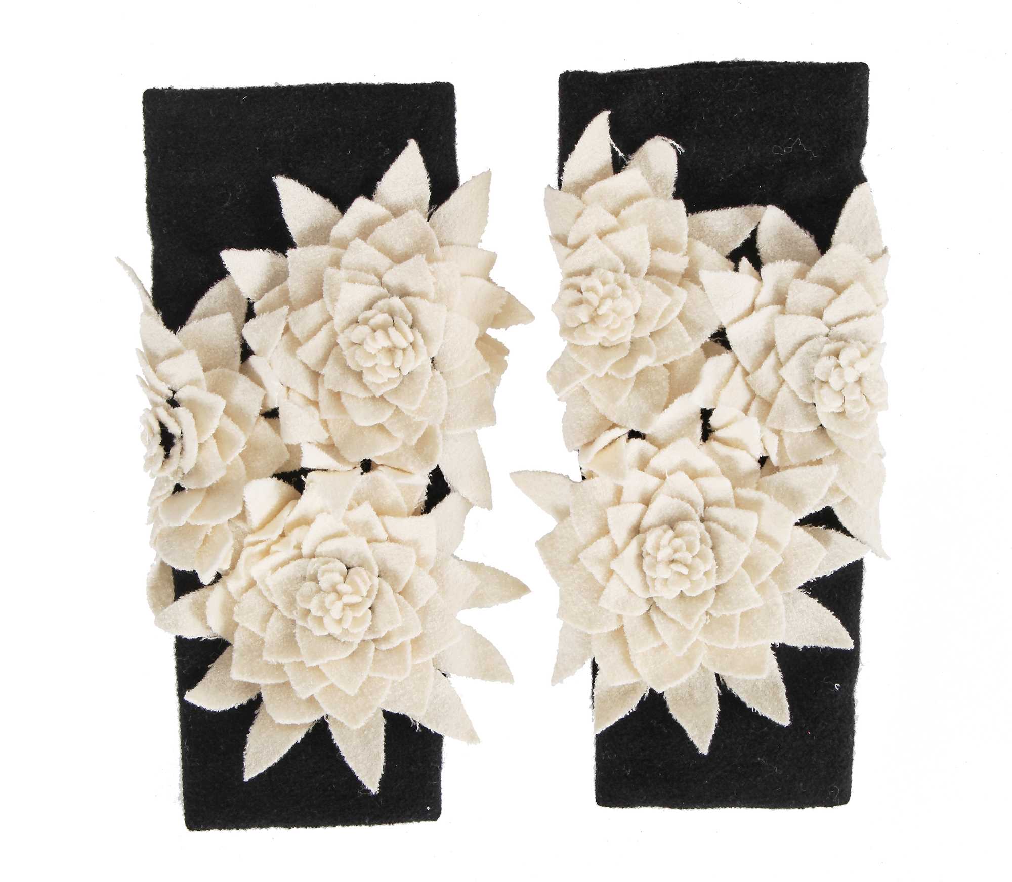 Lot 207 - A pair of Chanel by Karl Lagerfeld wool arm warmers, Autumn-Winter 2009-10