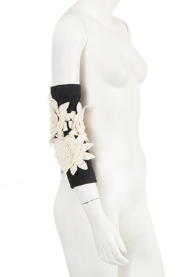Lot 207 - A pair of Chanel by Karl Lagerfeld wool arm warmers, Autumn-Winter 2009-10