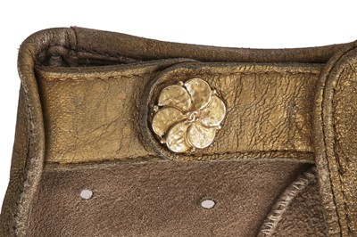 Lot 201 - Three pairs of Chanel by Karl Lagerfeld gold lambskin glovelettes, 2000s-2010s