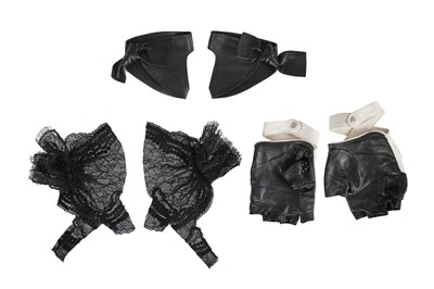 Lot 203 - Three pairs of Chanel by Karl Lagerfeld glovelettes, 2000s-2010s