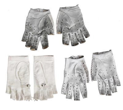 Lot 204 - Three pairs of Chanel by Karl Lagerfeld glovelettes, 2000s-2010s