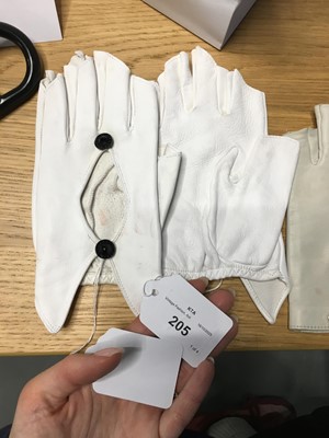 Lot 205 - Two pairs of Chanel by Karl Lagerfeld lambskin glovelettes, 2000s-2010s