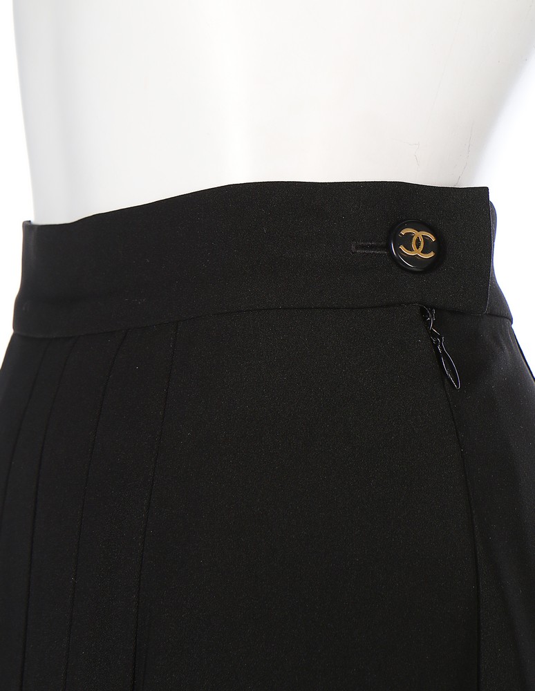 Lot 258 - A Chanel black PVC raincoat, 1997, labelled