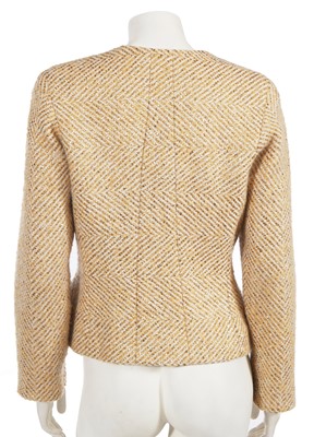 Lot 214 - A Chanel by Karl Lagerfeld gold fantasy tweed jacket, Autumn-Winter 2000-01