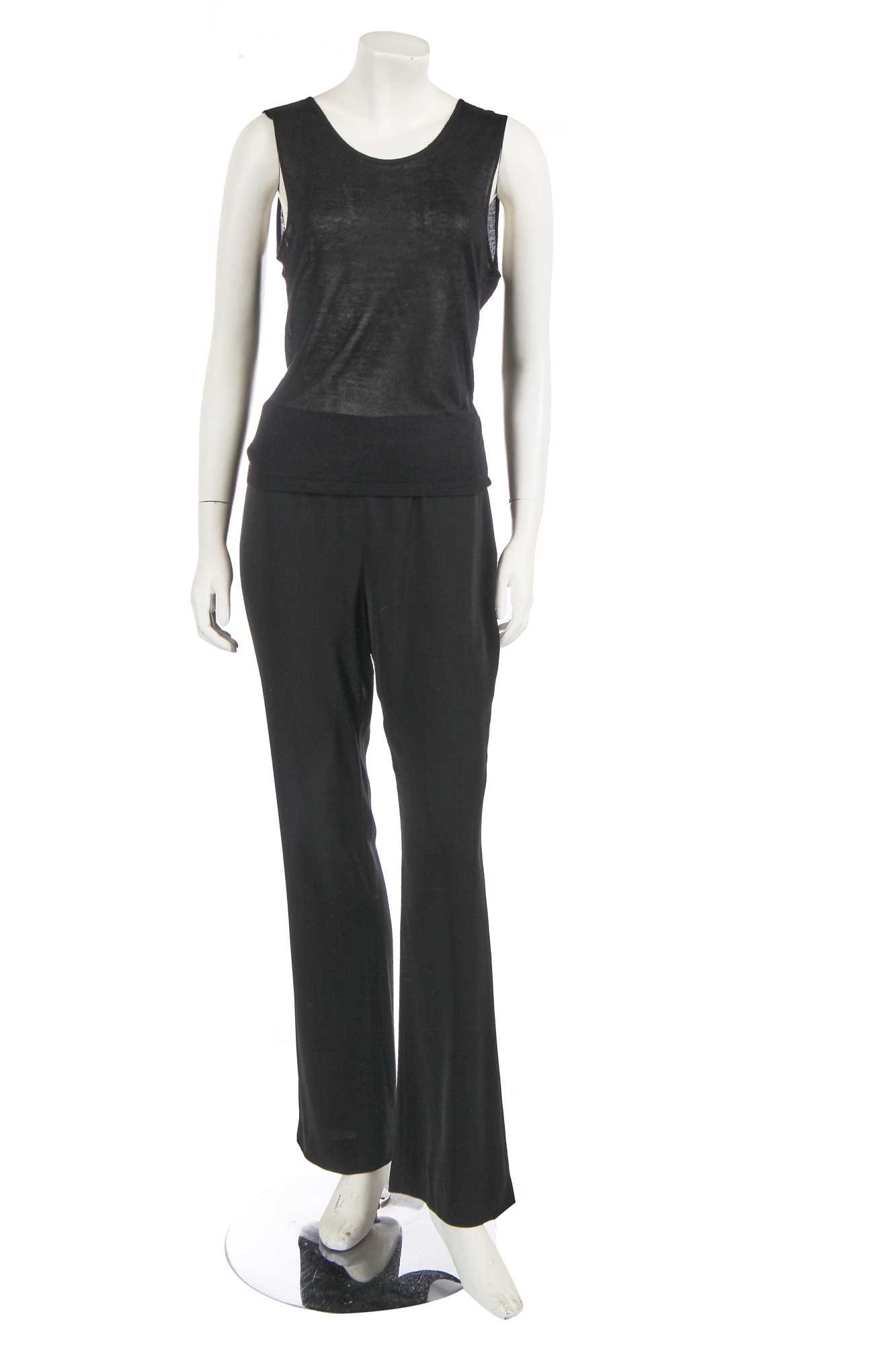 Lot 217 - A Chanel by Karl Lagerfeld black ensemble, 2000