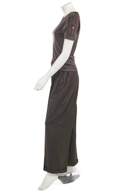Lot 223 - A Chanel by Karl Lagerfeld brown wool ensemble, 1999-2000