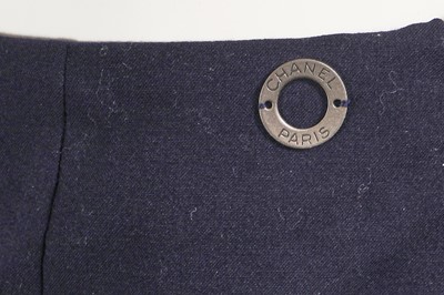 Lot 224 - A Chanel by Karl Lagerfeld grey and navy wool ensemble, 1999-2000