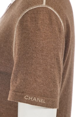 Lot 222 - A Chanel by Karl Lagerfeld brown and navy wool ensemble, 1999-2001