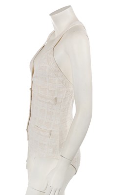 Lot 209 - A Chanel by Karl Lagerfeld cream swimsuit, Spring-Summer 2007