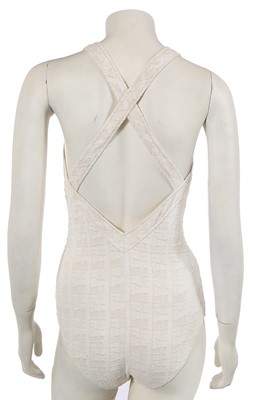 Lot 209 - A Chanel by Karl Lagerfeld cream swimsuit, Spring-Summer 2007