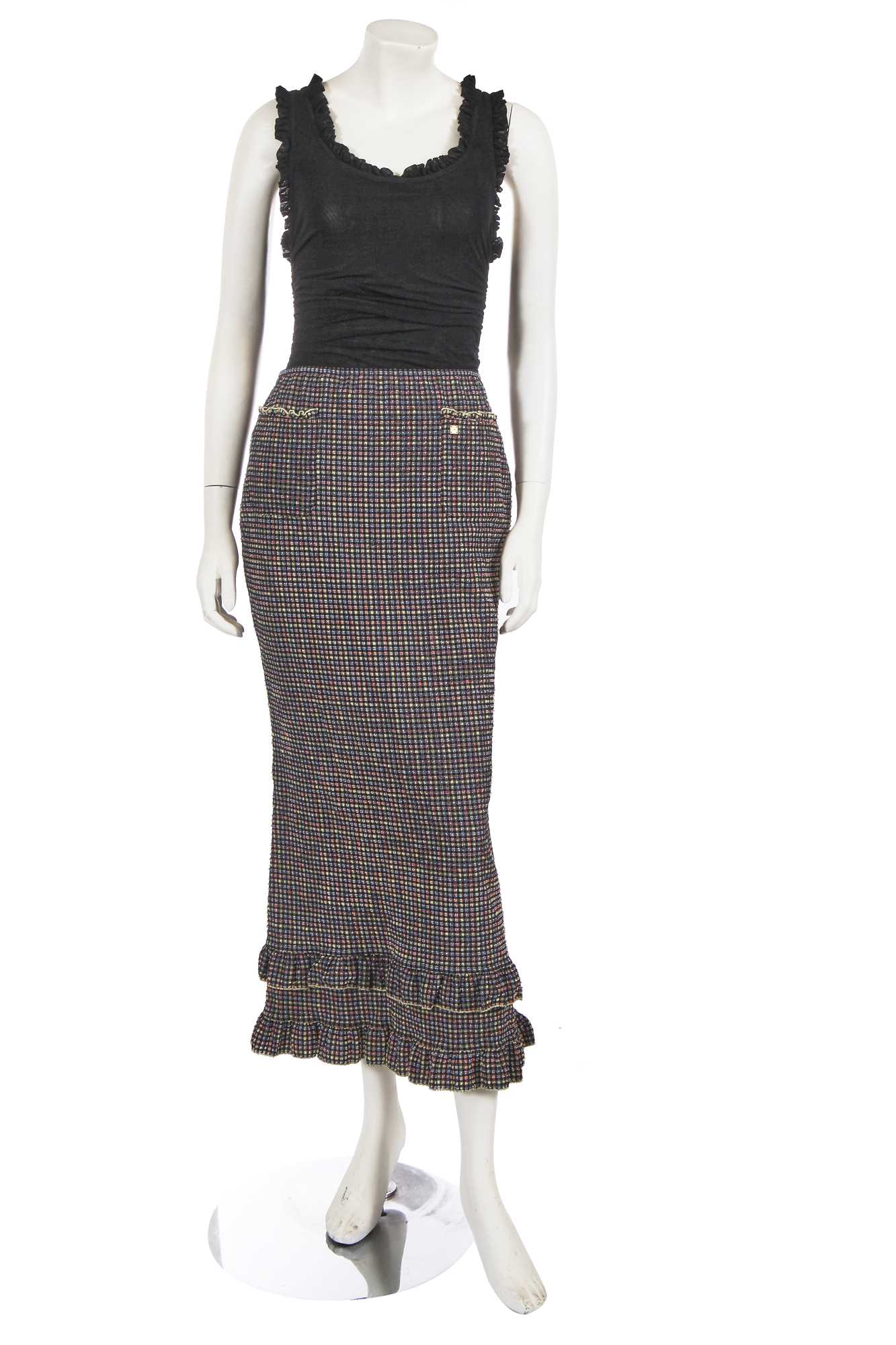 Lot 212 - A Chanel by Karl Lagerfeld lycra ensemble, Spring-Summer 2001