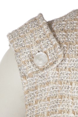 Lot 213 - A Chanel by Karl Lagerfeld cotton-blend tweed waistcoat, Spring-Summer 2001