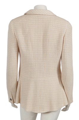 Lot 219 - A Chanel by Karl Lagerfeld cream wool-blend jacket, Cruise 2000