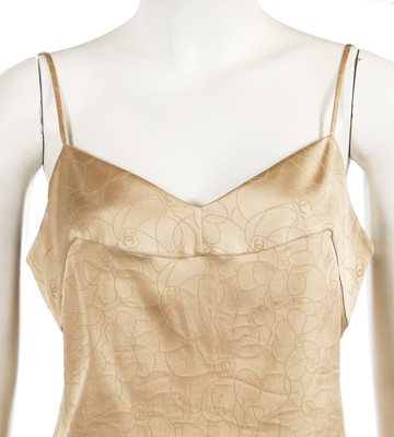 Lot 215 - A Chanel by Karl Lagerfeld beige silk ensemble, Autumn-Winter 2000