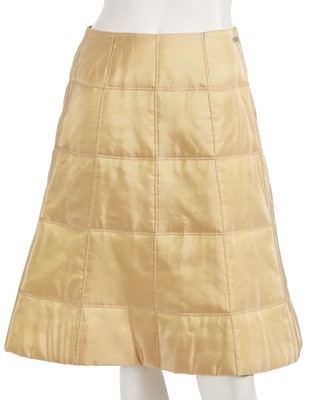 Lot 215 - A Chanel by Karl Lagerfeld beige silk ensemble, Autumn-Winter 2000