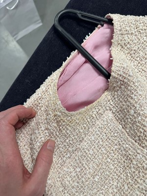 Lot 228 - A Chanel by Karl Lagerfeld pink tweed waistcoat, Spring-Summer 1999