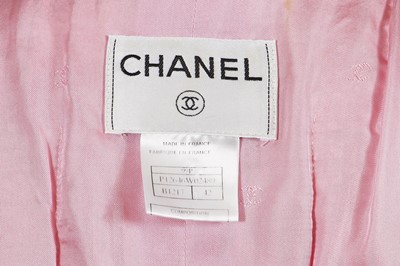 Lot 228 - A Chanel by Karl Lagerfeld pink tweed waistcoat, Spring-Summer 1999