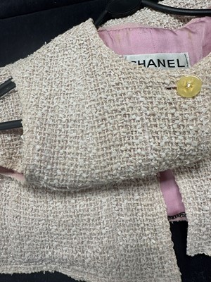 Lot 228 - A Chanel by Karl Lagerfeld pink tweed waistcoat, Spring-Summer 1999
