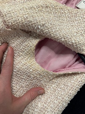 Lot 228 - A Chanel by Karl Lagerfeld pink tweed waistcoat, Spring-Summer 1999