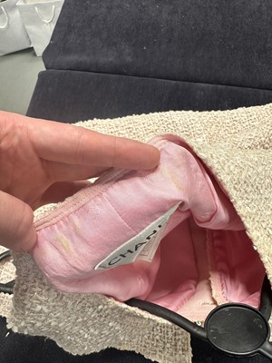 Lot 228 - A Chanel by Karl Lagerfeld pink tweed waistcoat, Spring-Summer 1999