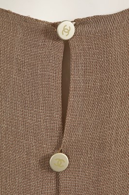 Lot 227 - A Chanel by Karl Lagerfeld buff viscose blend ensemble, Spring-Summer 1999