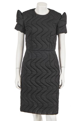 Lot 405 - A Comme des Garçons black quilted dress, 'Inside Decoration' collection, Autumn-Winter 2010-11