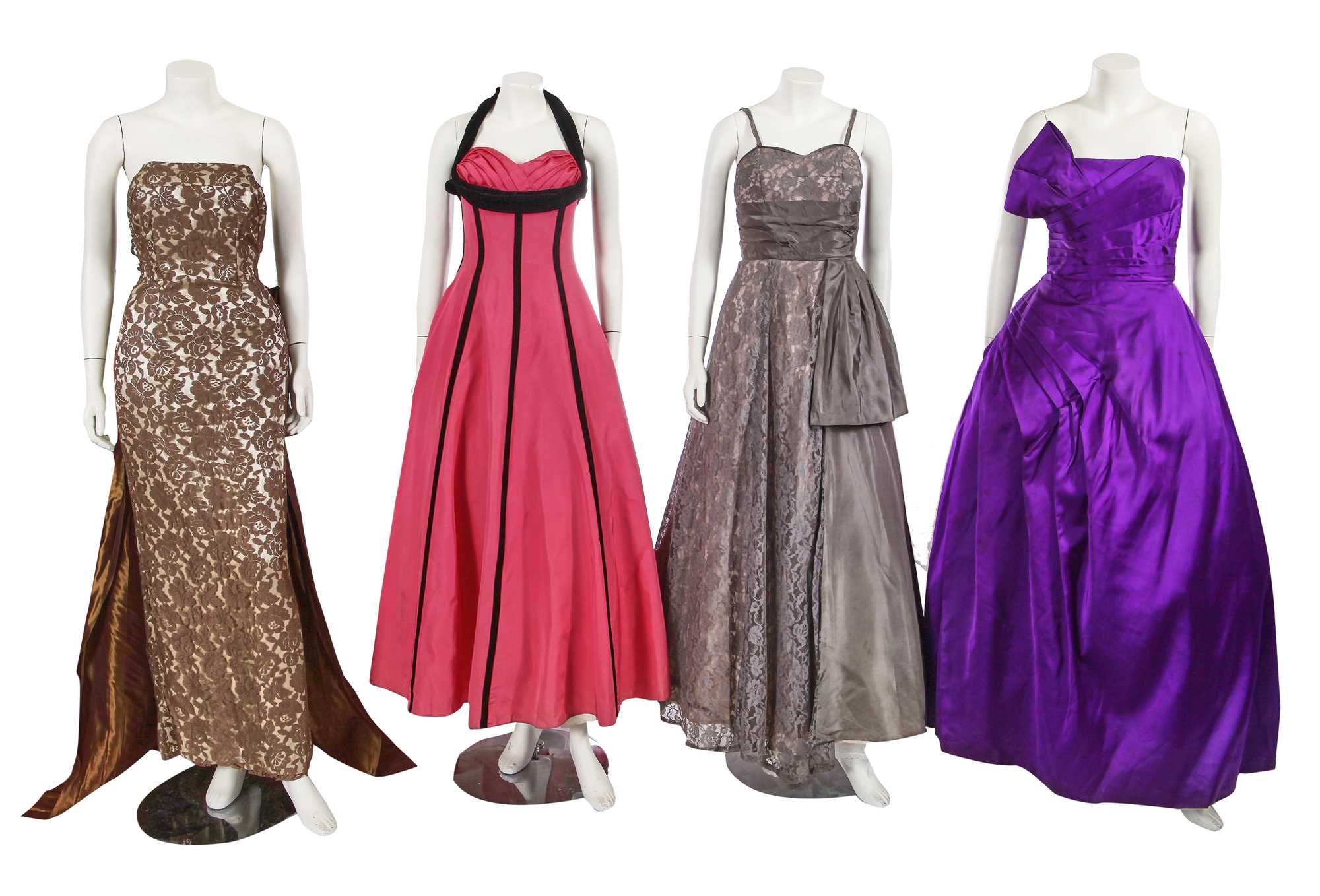 Lot 732 - A group of evening dresses, 1950s