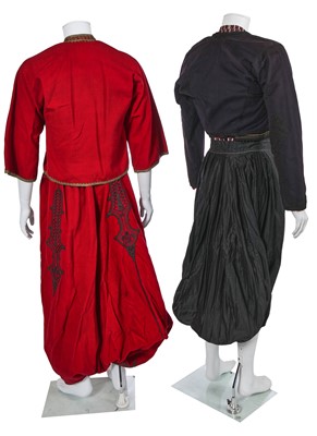 Lot 164 - A group of men's Albanian Ottoman garments, early 20th century