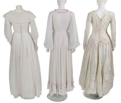 Lot 720 - A large group of wedding dresses, 1950s-1970s