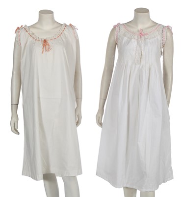 Lot 800 - A group of white cotton undergarments, Victorian and Edwardian