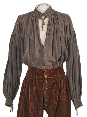 Lot 1 - Colin Farrell's early 17th century style costume as Captain John Smith in the 'The New World', 2005