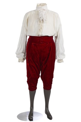 Lot 6 - Randy Quaid's 1780s style court suit as King Carlos IV in the film 'Goya's Ghosts' 2006