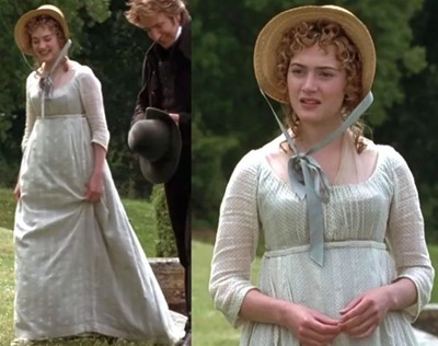 Lot 9 - Kate Winslet's costume as Marianne Dashwood in the film 'Sense and Sensibility' 1995