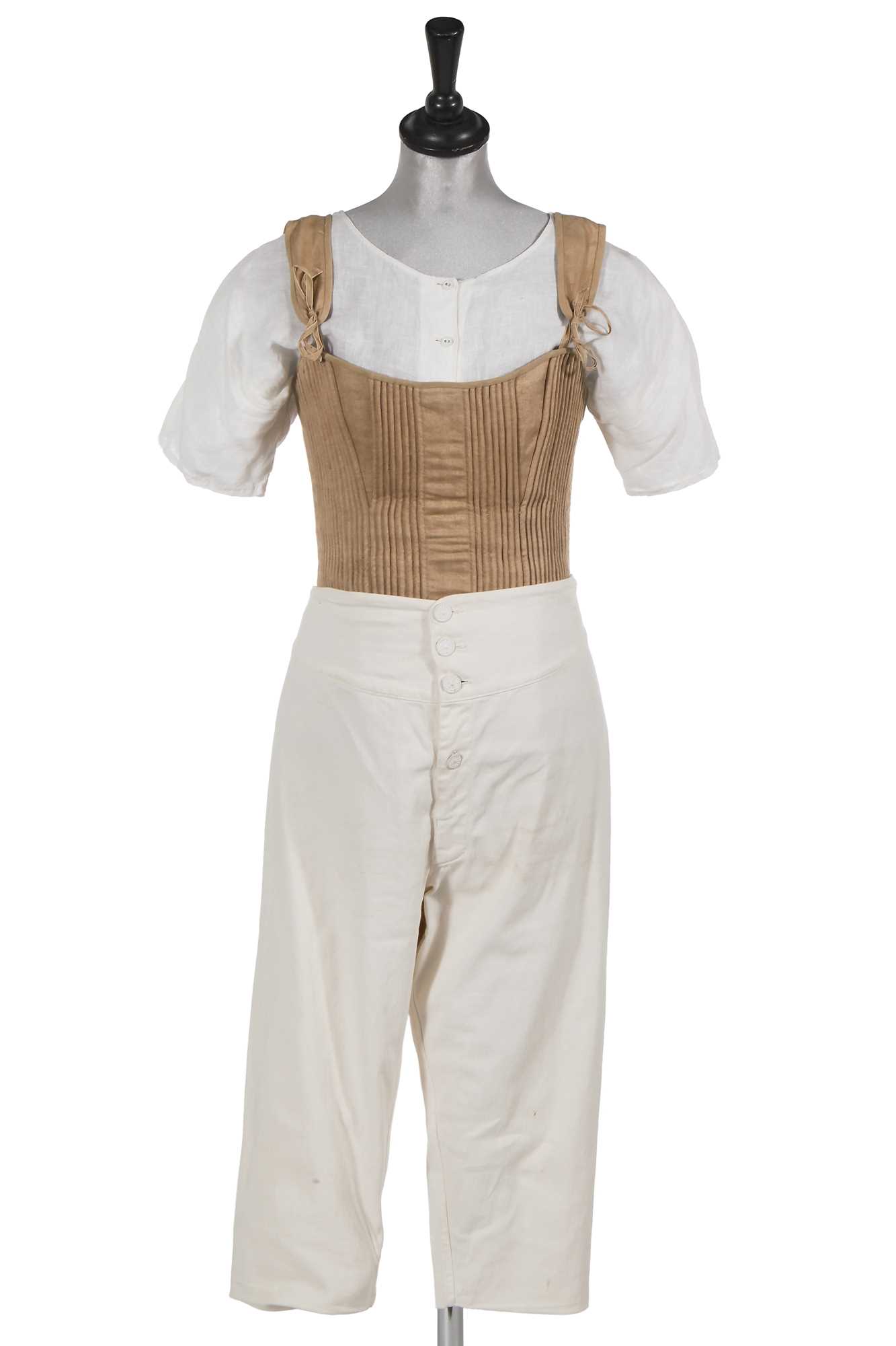 Lot 12 - Suranne Jones' lingerie costume as Anne Lister in the 'Gentleman Jack ' TV series 2019 and 2022