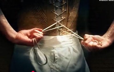 Lot 12 - Suranne Jones' lingerie costume as Anne Lister in the 'Gentleman Jack ' TV series 2019 and 2022