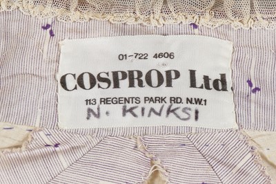 Lot 22 - Natassja Kinksi's costume as Tess of the d'Urbevilles in the film 'Tess' 1979