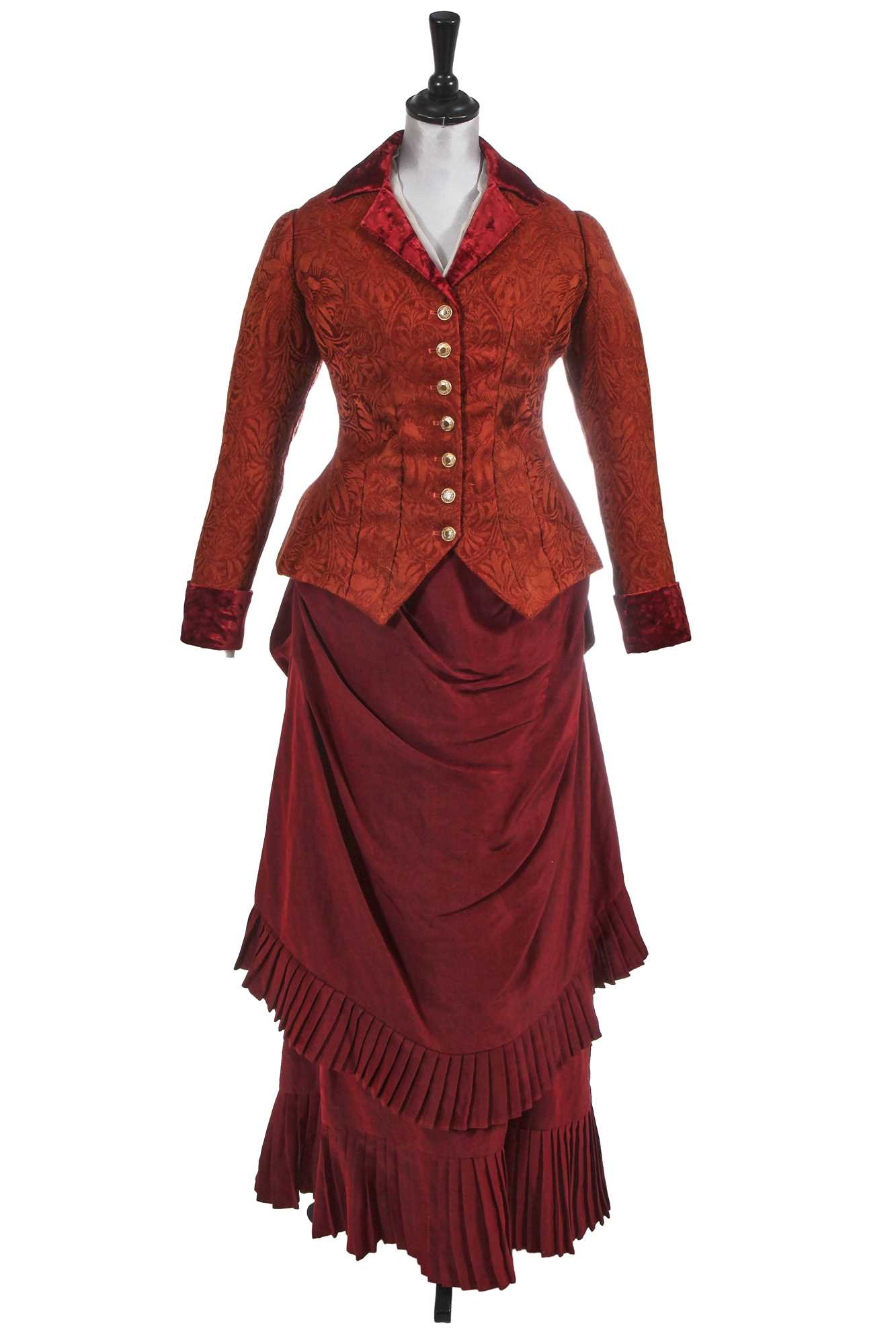 Lot 32 - Helena Bonham Carter's costume as Eudoria Holmes in the 2022 film 'Enola Holmes 2'