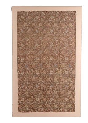 Lot 475 - A panel of brocaded brown satin, Chinese, late...