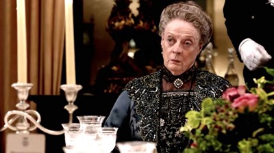 Lot 43 - Dame Maggie Smith's costume as Violet Crawley in the TV series 'Downton Abbey', 2012