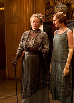 Lot 47 - Dame Maggie Smith's costume as Violet Crawley in theTV series 'Downton Abbey', 2012