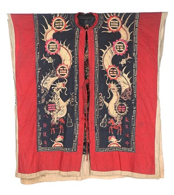Lot 476 - A rare Kudzu priest's ensemble, Jin Ping...