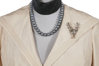 Lot 50 - Bette Davis' costume as Marie Van Schuyler in the 1978 film 'Death on the Nile'