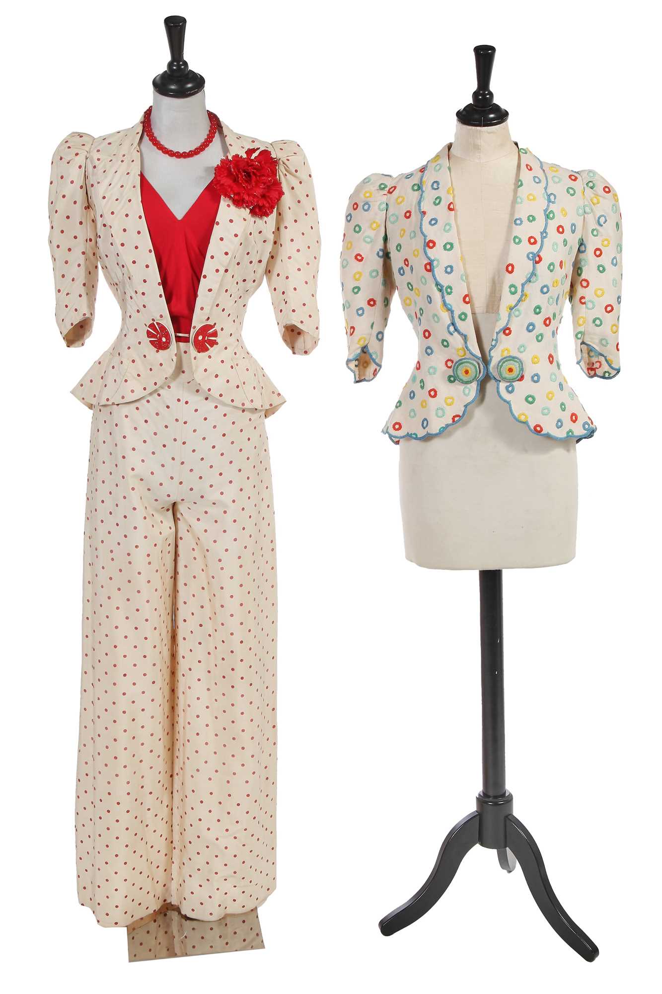Lot 54 - Dame Maggie Smith's costume as Daphne Castle in the film 'Evil Under the Sun', 1982