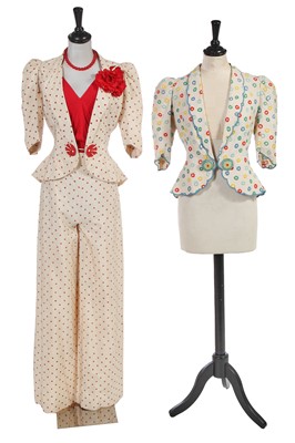 Lot 54 - Dame Maggie Smith's costume as Daphne Castle in the film 'Evil Under the Sun', 1982