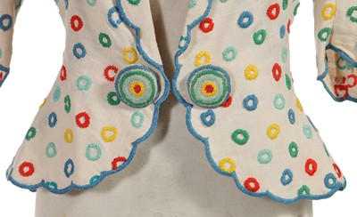 Lot 54 - Dame Maggie Smith's costume as Daphne Castle in the film 'Evil Under the Sun', 1982