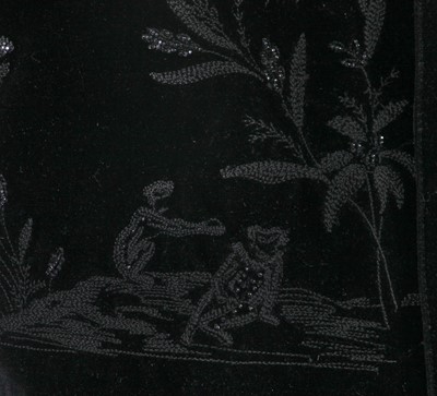 Lot 90 - A Jean Paul Gaultier men's black velvet three-piece ensemble, ‘Joli monsieur’ collection, Autumn-Winter 1985-86