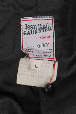 Lot 90 - A Jean Paul Gaultier men's black velvet three-piece ensemble, ‘Joli monsieur’ collection, Autumn-Winter 1985-86