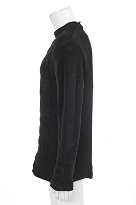 Lot 93 - A Jean Paul Gaultier men's black ribbed wool sweater, ‘French Gigolo/Constructiviste’ collection, Autumn-Winter 1986-87