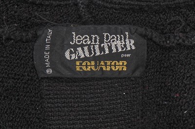Lot 93 - A Jean Paul Gaultier men's black ribbed wool sweater, ‘French Gigolo/Constructiviste’ collection, Autumn-Winter 1986-87