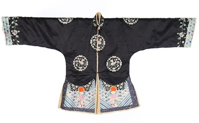 Lot 479 - An embroidered winter jacket, Chinese, circa...